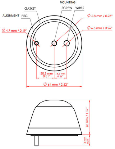 Aveo Engineering RedBaron Galactica™ Aircraft LED Anti-Collision light