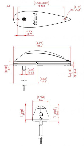 PowerBurst NXT™  3-in-1 LED Nav/Pos/Strobe